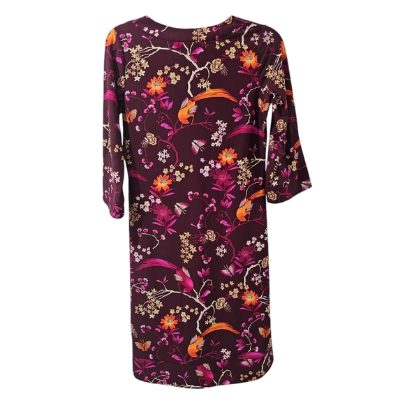 Jude Connally Megan Long Floral Menagerie Merlot Size Small - Picture 3 of 7